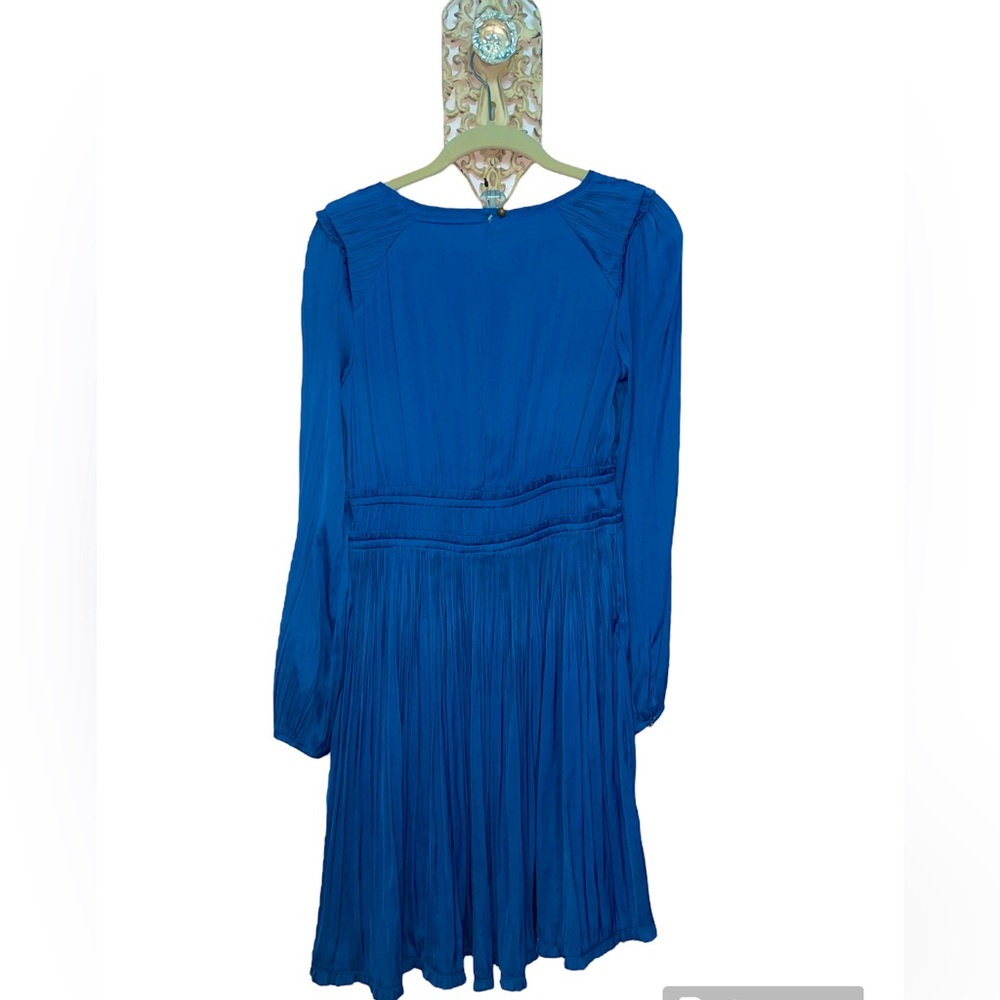 Maeve By Anthropologie Cerulean Blue Dress Size XXS - Picture 3 of 8